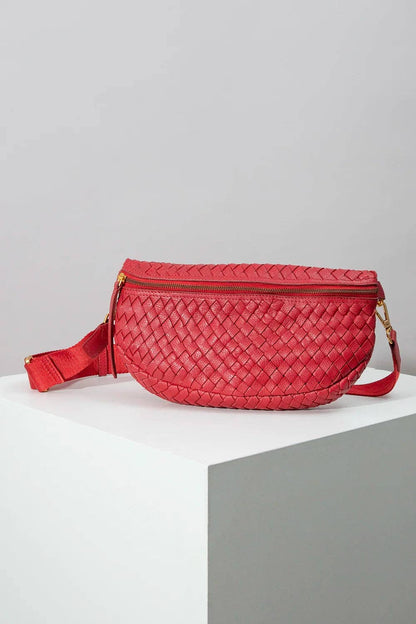 Essential Crossbody, Woven Leather