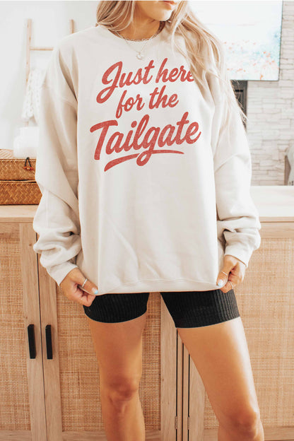HERE FOR THE TAILGATE OVERSIZED SWEATSHIRT