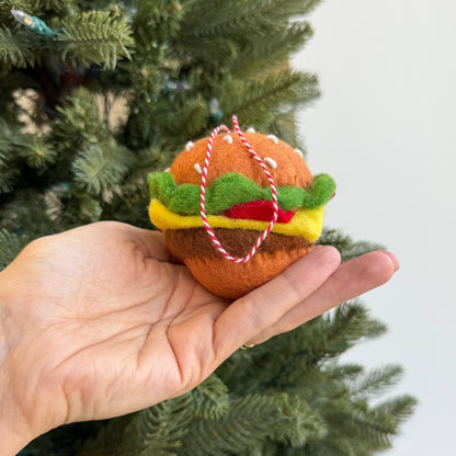 Food Felt Wool Christmas Ornaments