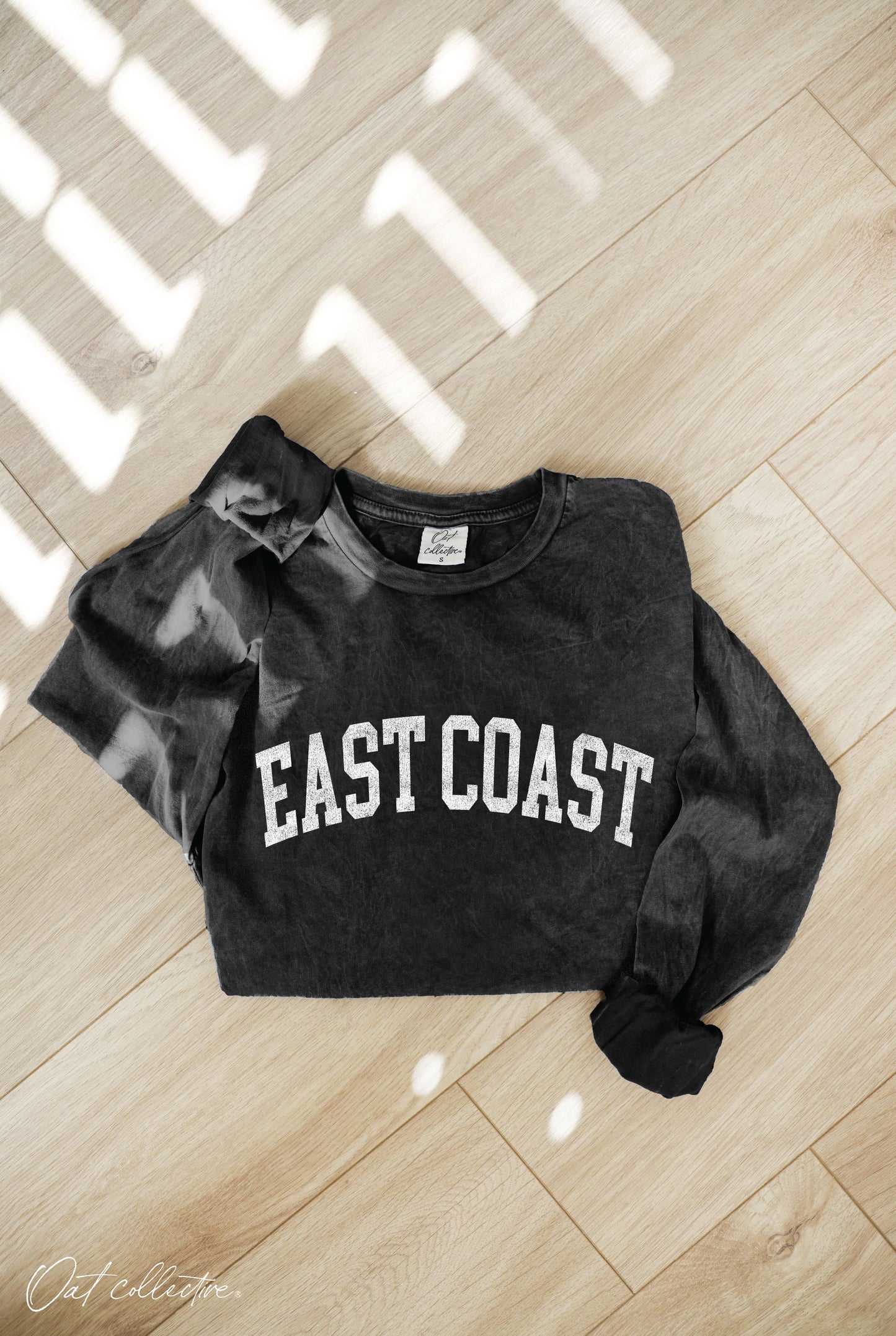 EAST COAST Mineral Washed Long Sleeve Graphic