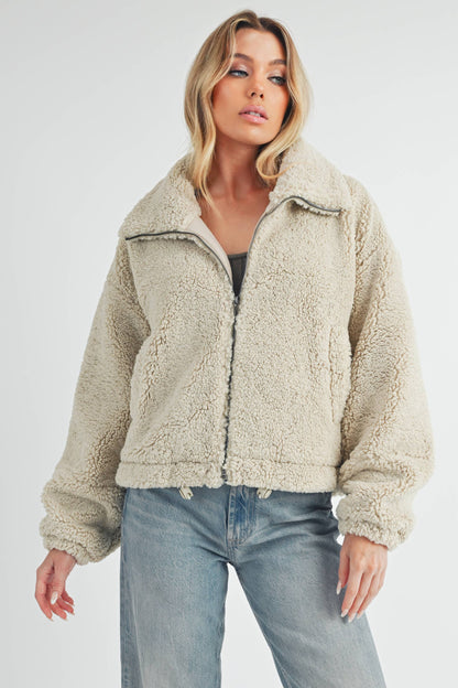 Kaori Jacket - Bone Fleece