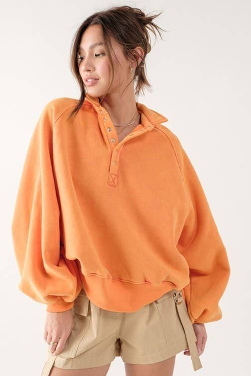 Piper Snap Button Collared Sweater