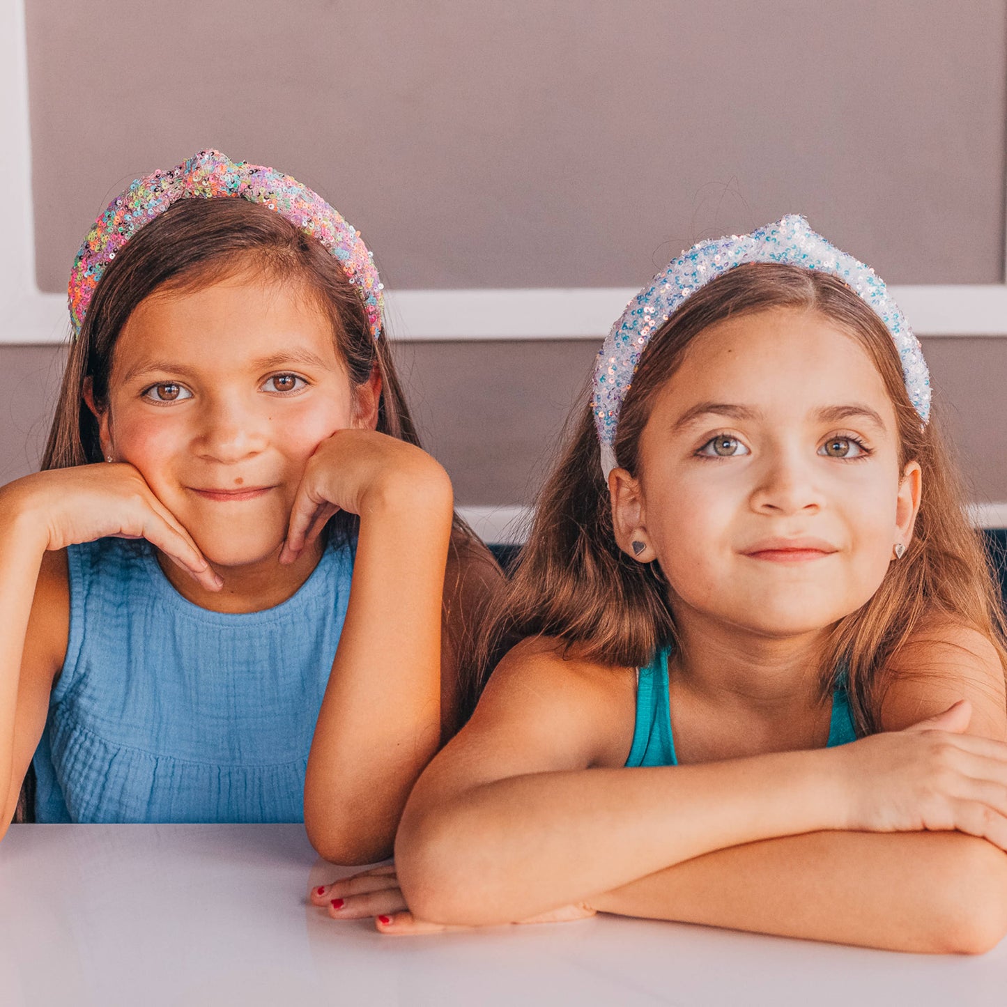 Kids Knot Headband - Sequin Knotted Hair Band Accessories