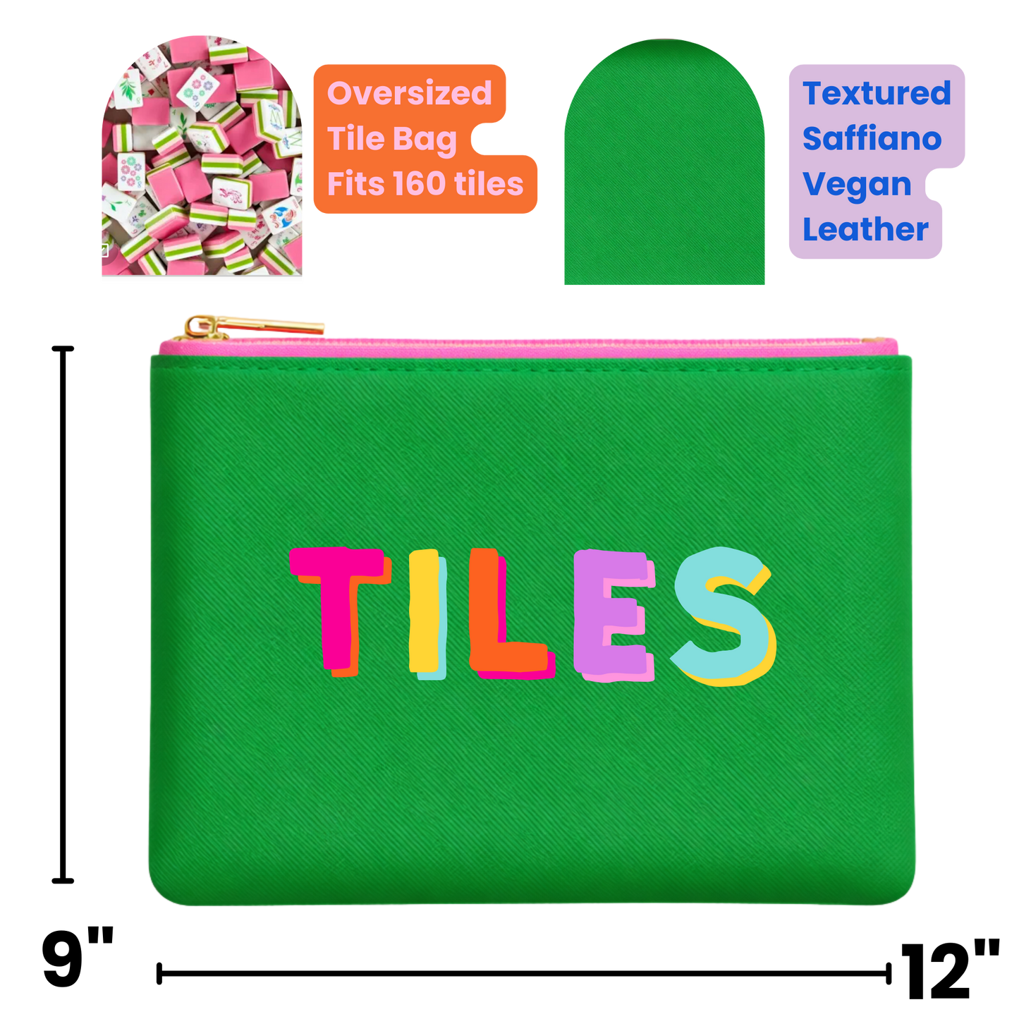 Mahjong Tile Storage Bag Mahjong Gift | 4 Colors *NEW
