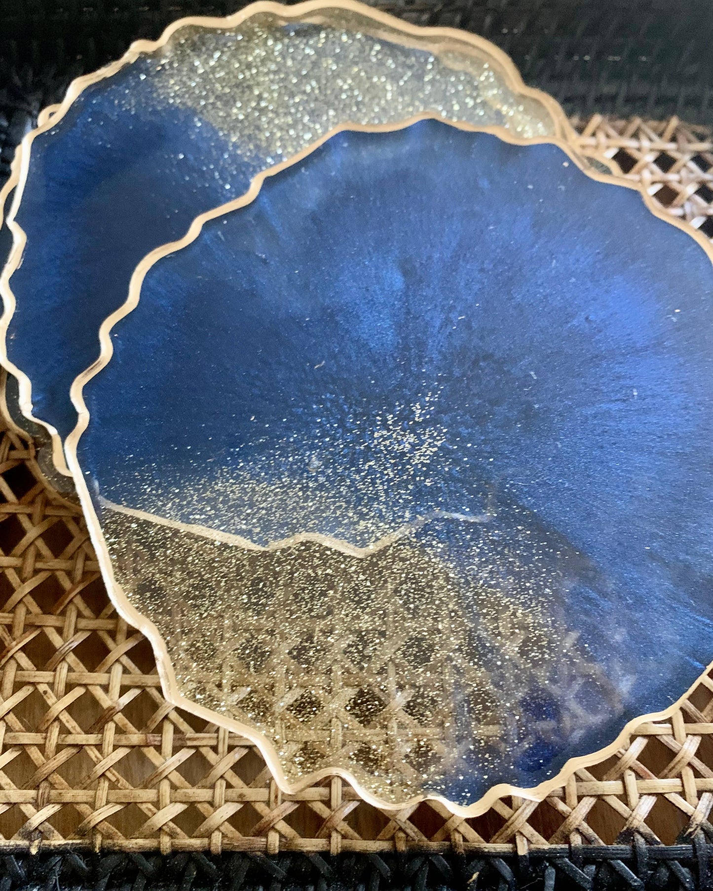 Round Glitter Coasters