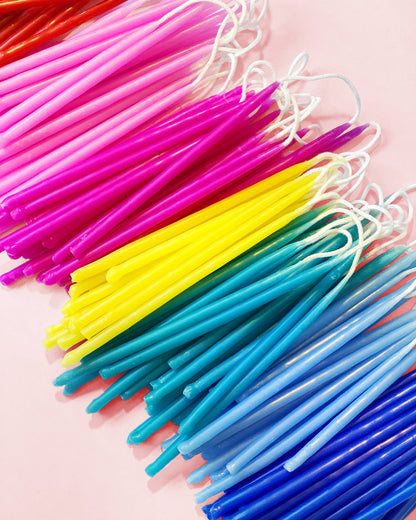 100% Beeswax Hand-Dipped Birthday Candles