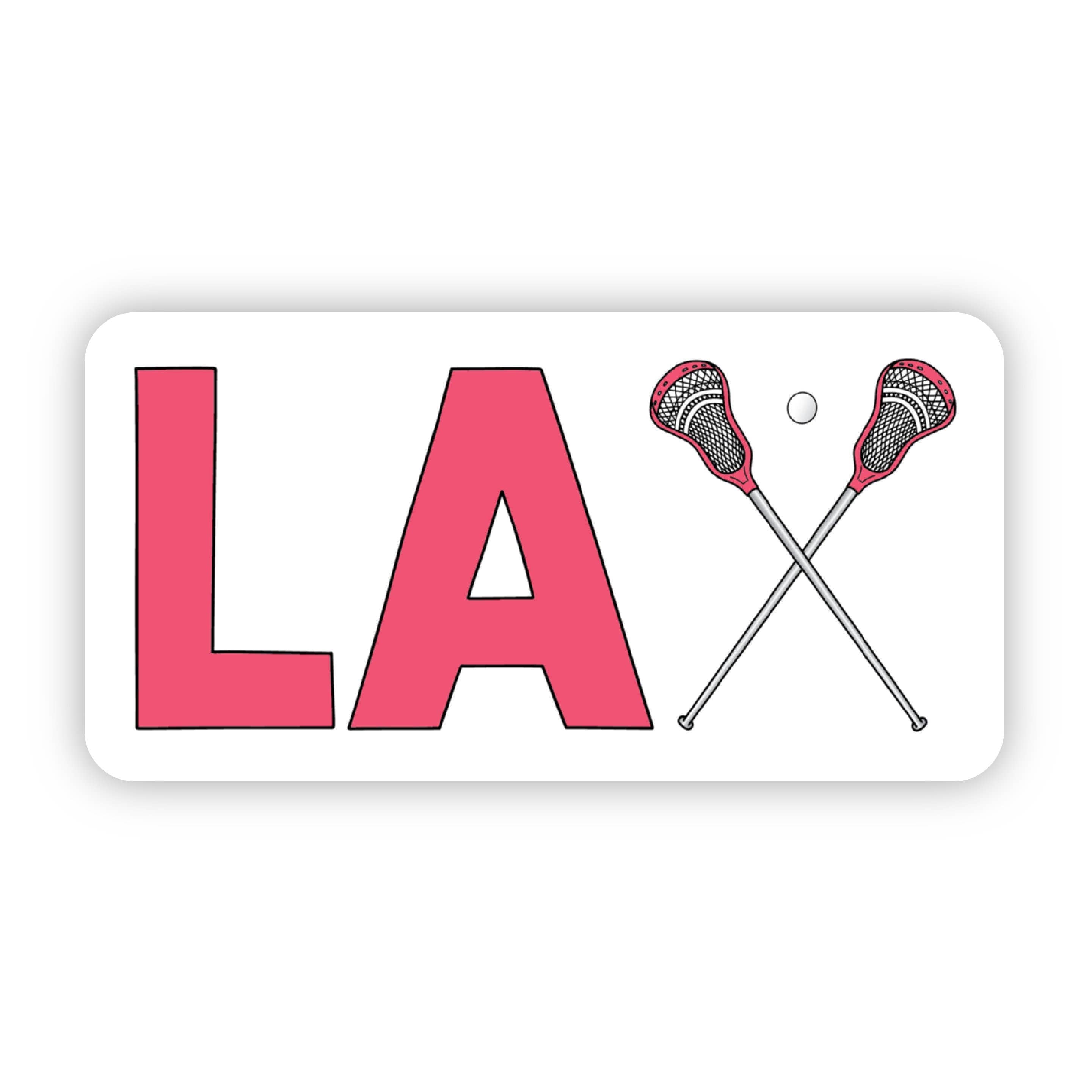 LAX Lacrossee Red Sticker – Soleil Boutique