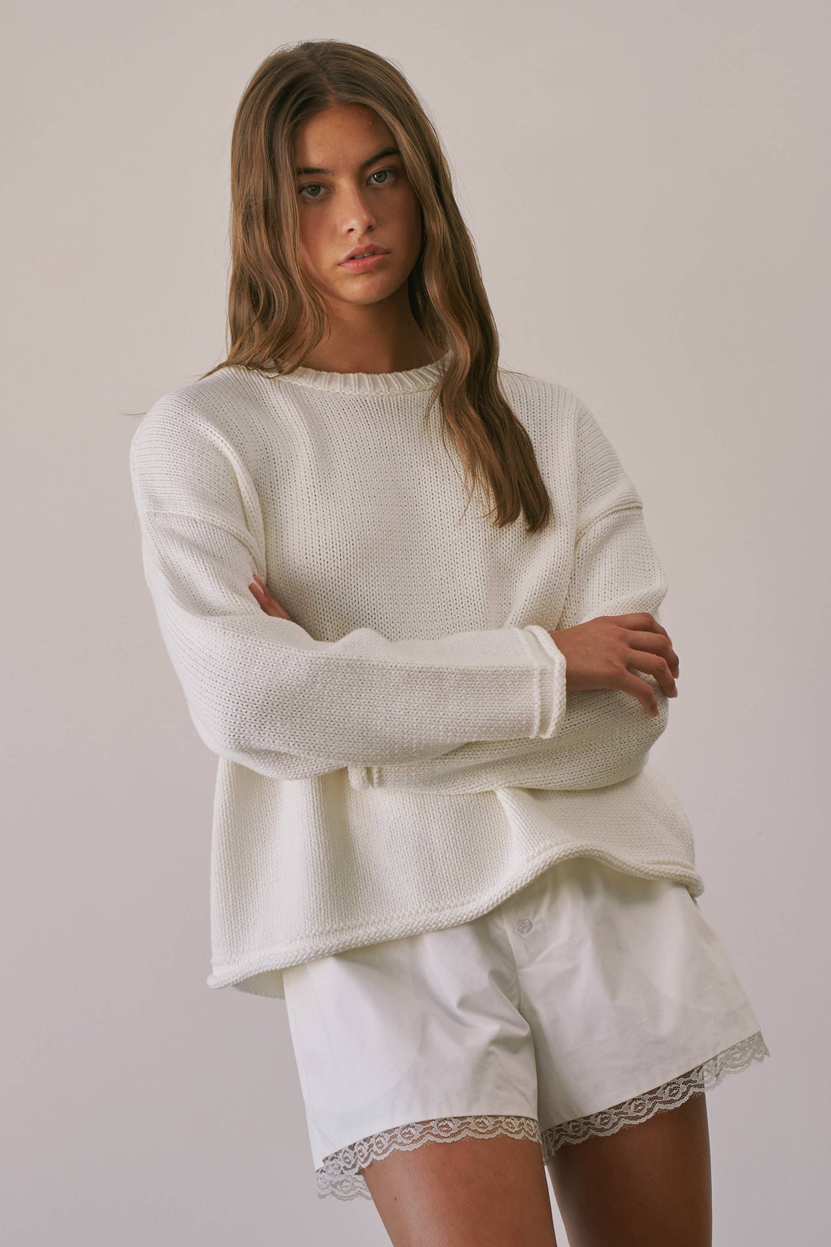 CSW4033 Hudson Cotton Crewneck Sweater
