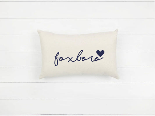 Lumbar Pillow -Foxboro w/Heart